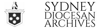 Sydney Diocesan Archives, Anglican Diocese of Sydney